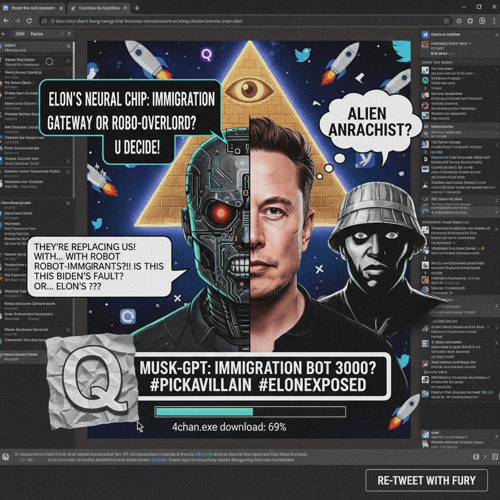 Elon is both immigration AND AI? Pick a villain, bestie