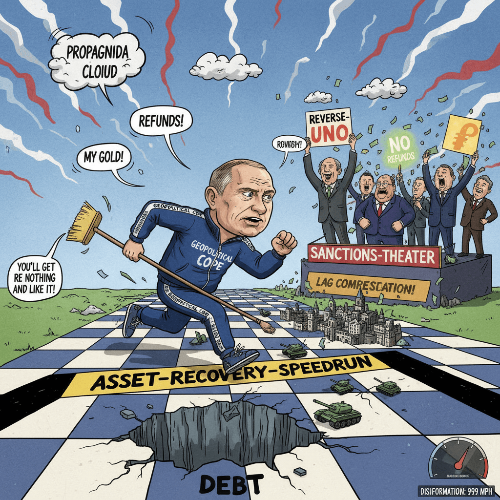 Putin speedruns 'just give it back' defense, 2024