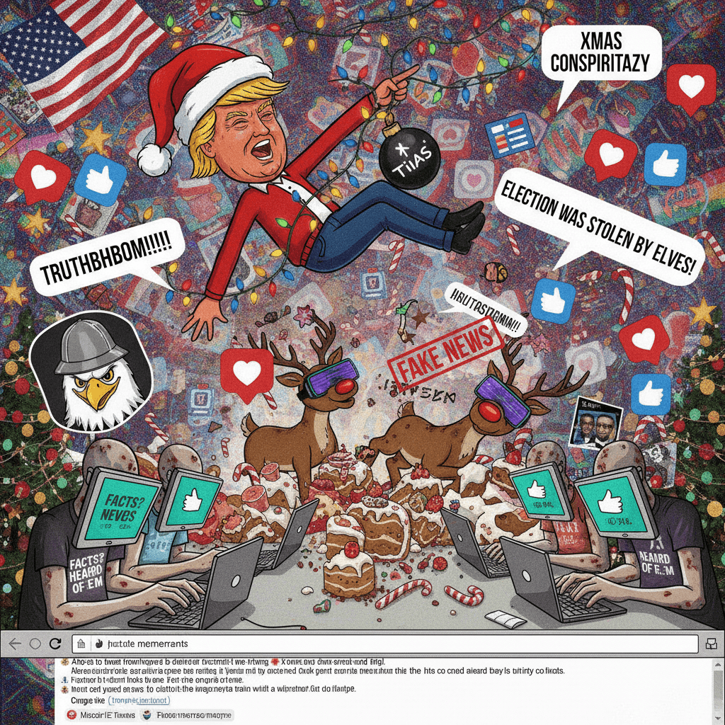 Trump Christmas bombing hoax hits different on social media