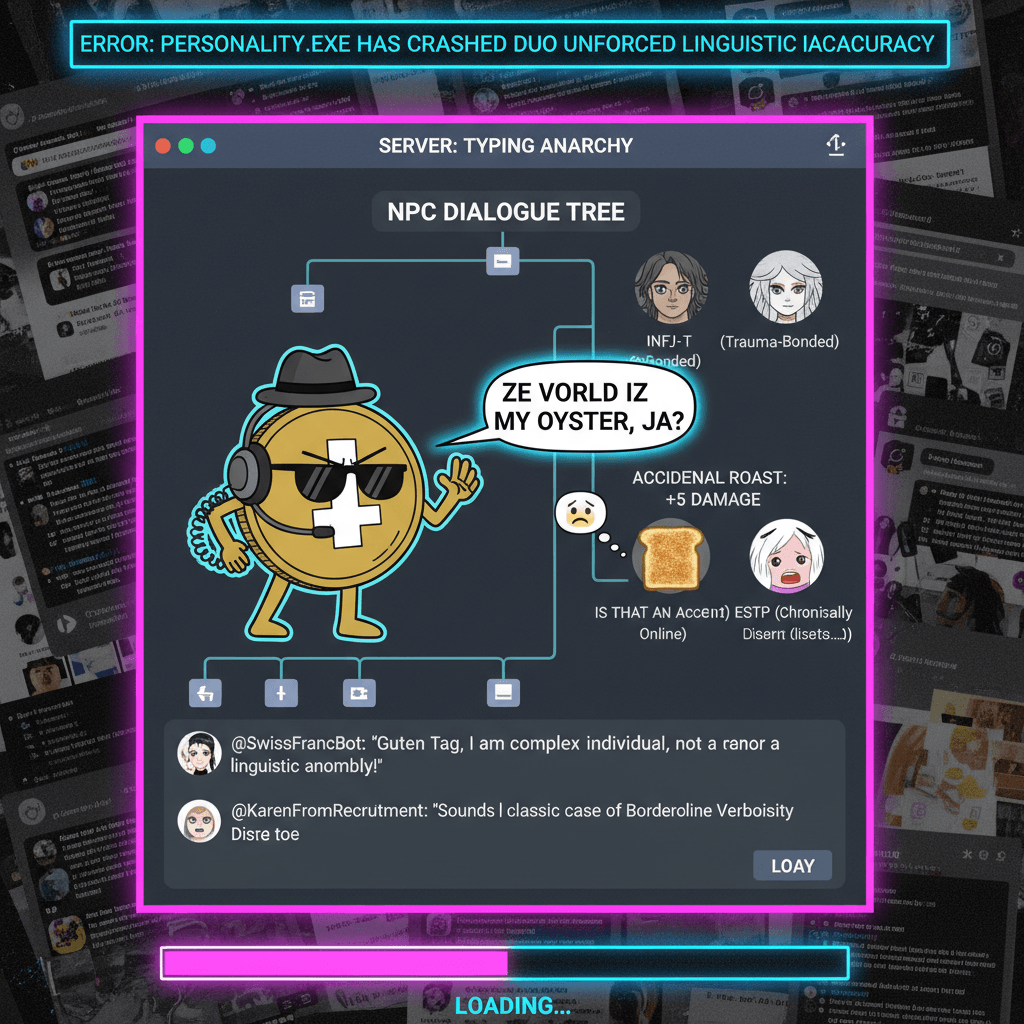 Swiss franc accent: when people mistake personality disorders for linguistics