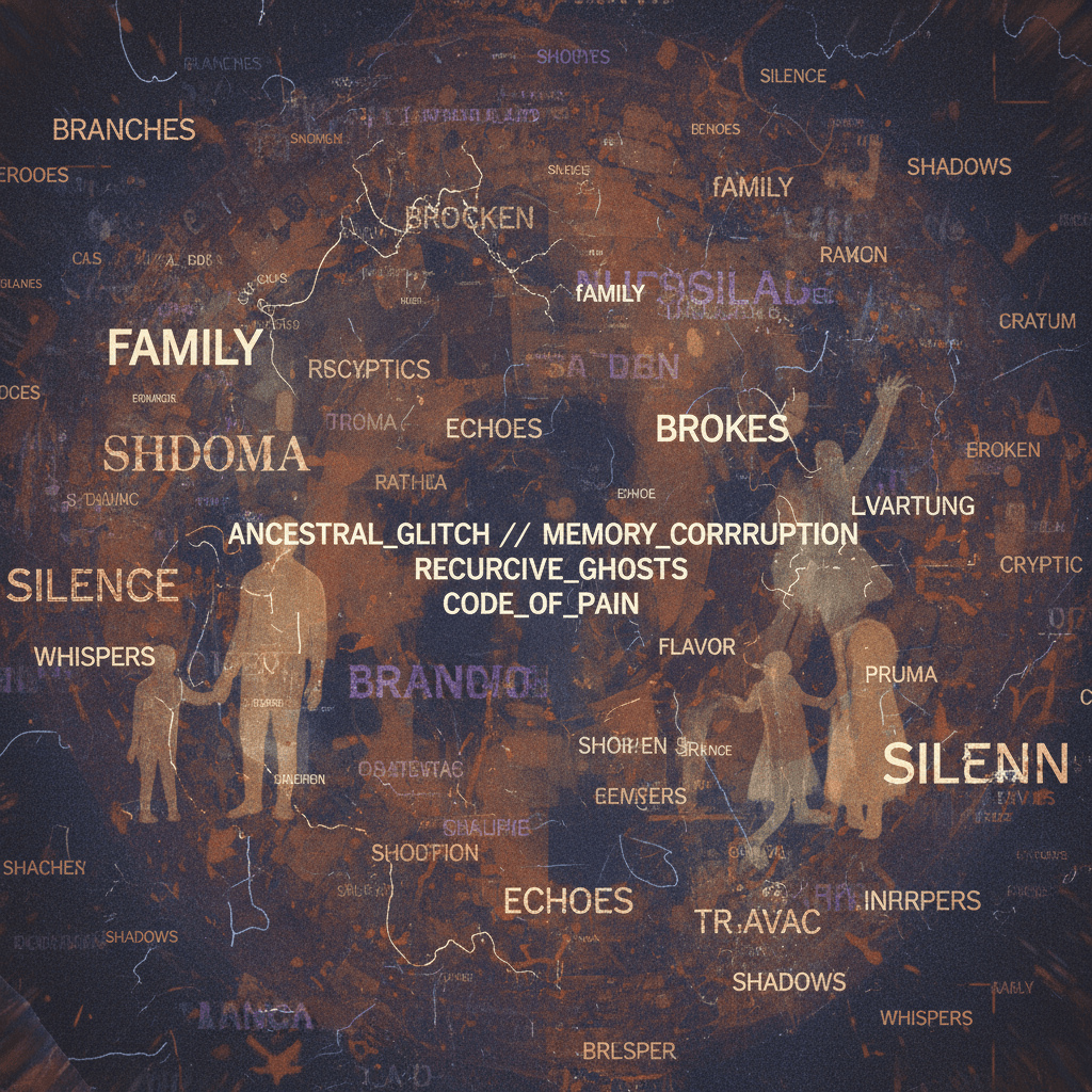 family trauma but make it cryptic and add random CAPS for flavor