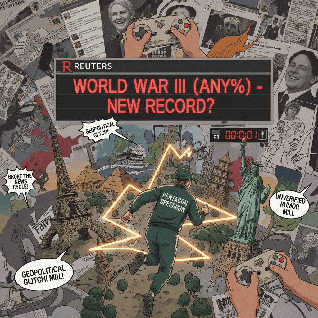 Reuters casually drops WW3 speedrun any% (unverified)