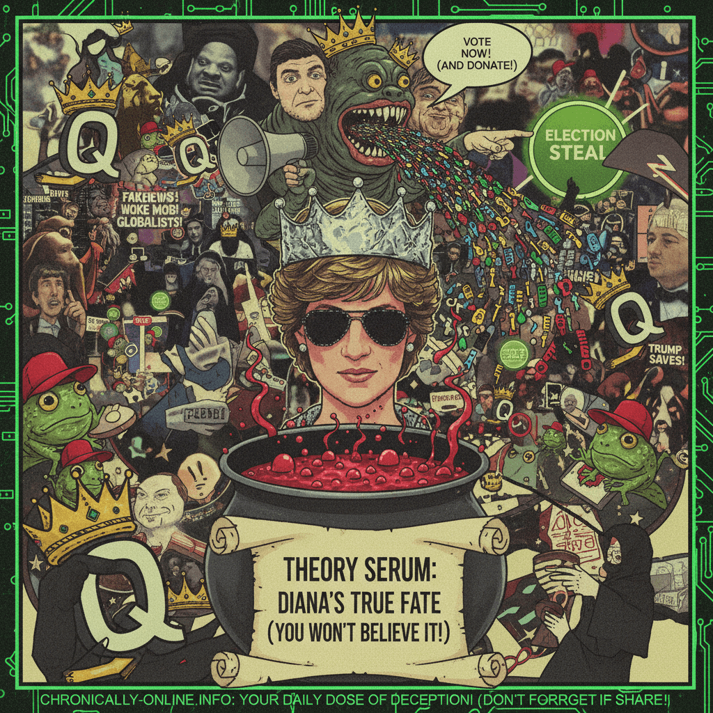 Diana conspiracy meets blood libel, peak chronically-online election bait