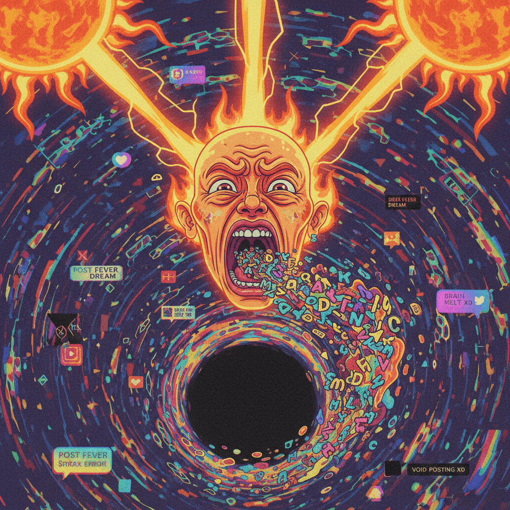 Brad screams into the void while solar radiation melts brain syntax