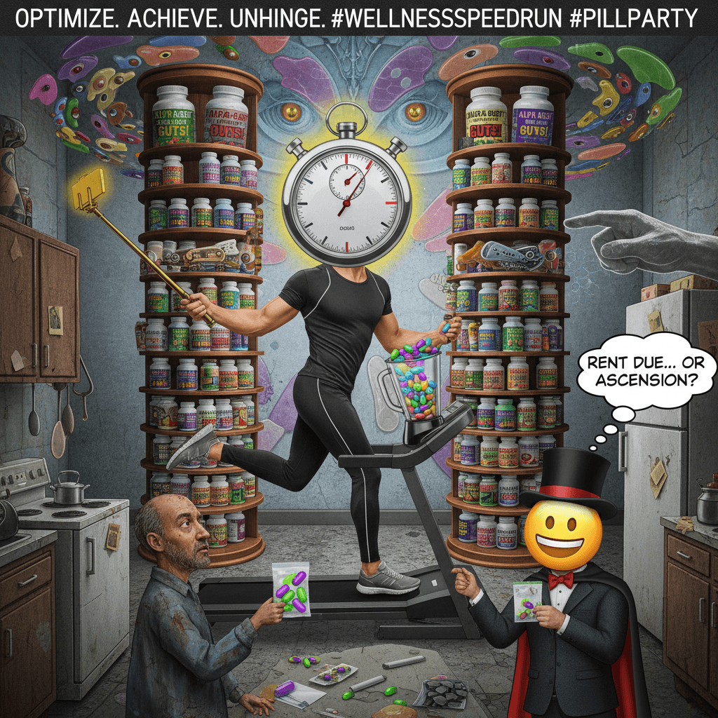 it's giving optimization podcast but the optimization is unhinged