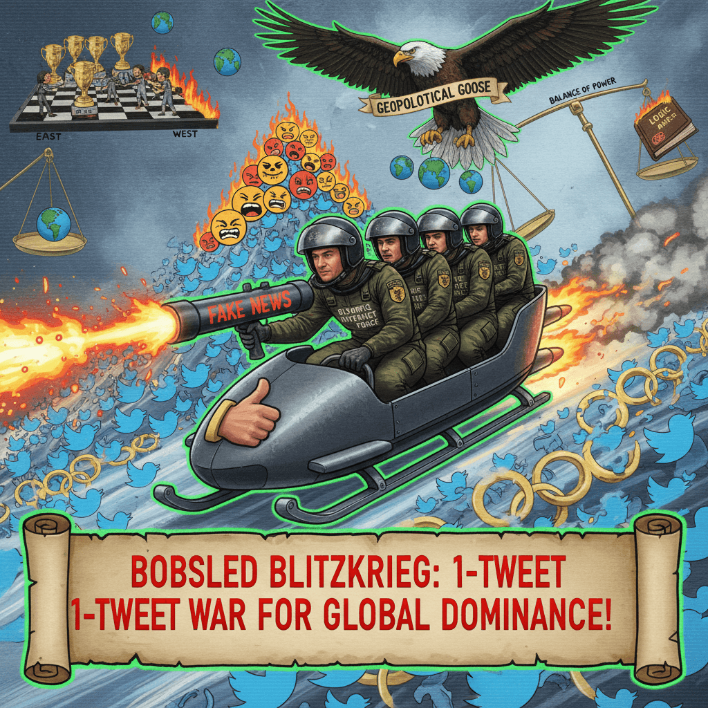 Olympic discourse speedrun: weaponize bobsled team for maximum Twitter engagement