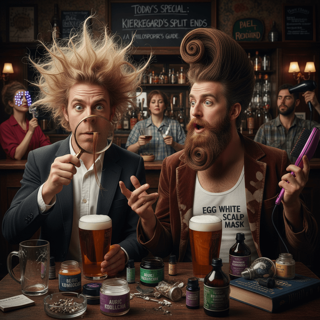 two lads discover bodily sensations and immediately philosophize about hair