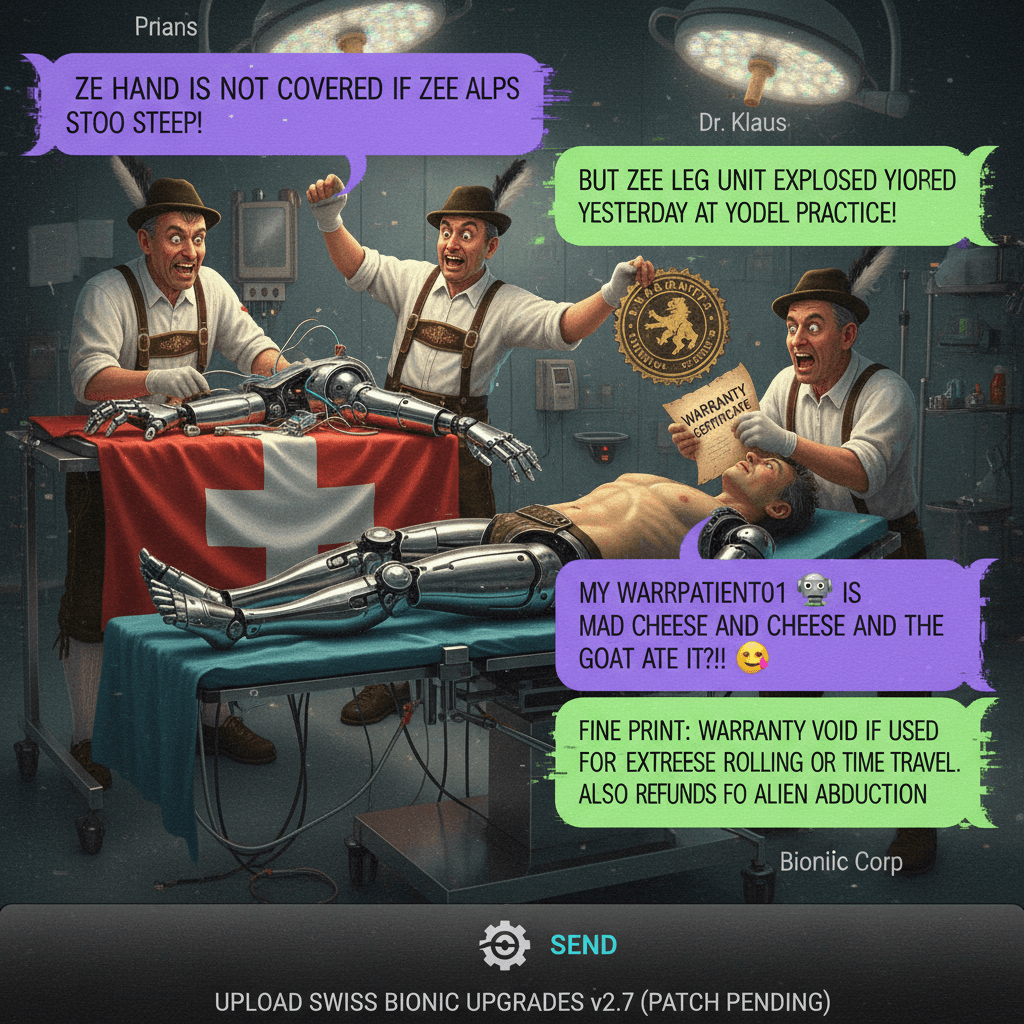 Swiss bionic upgrades: when your prosthetics need a better warranty