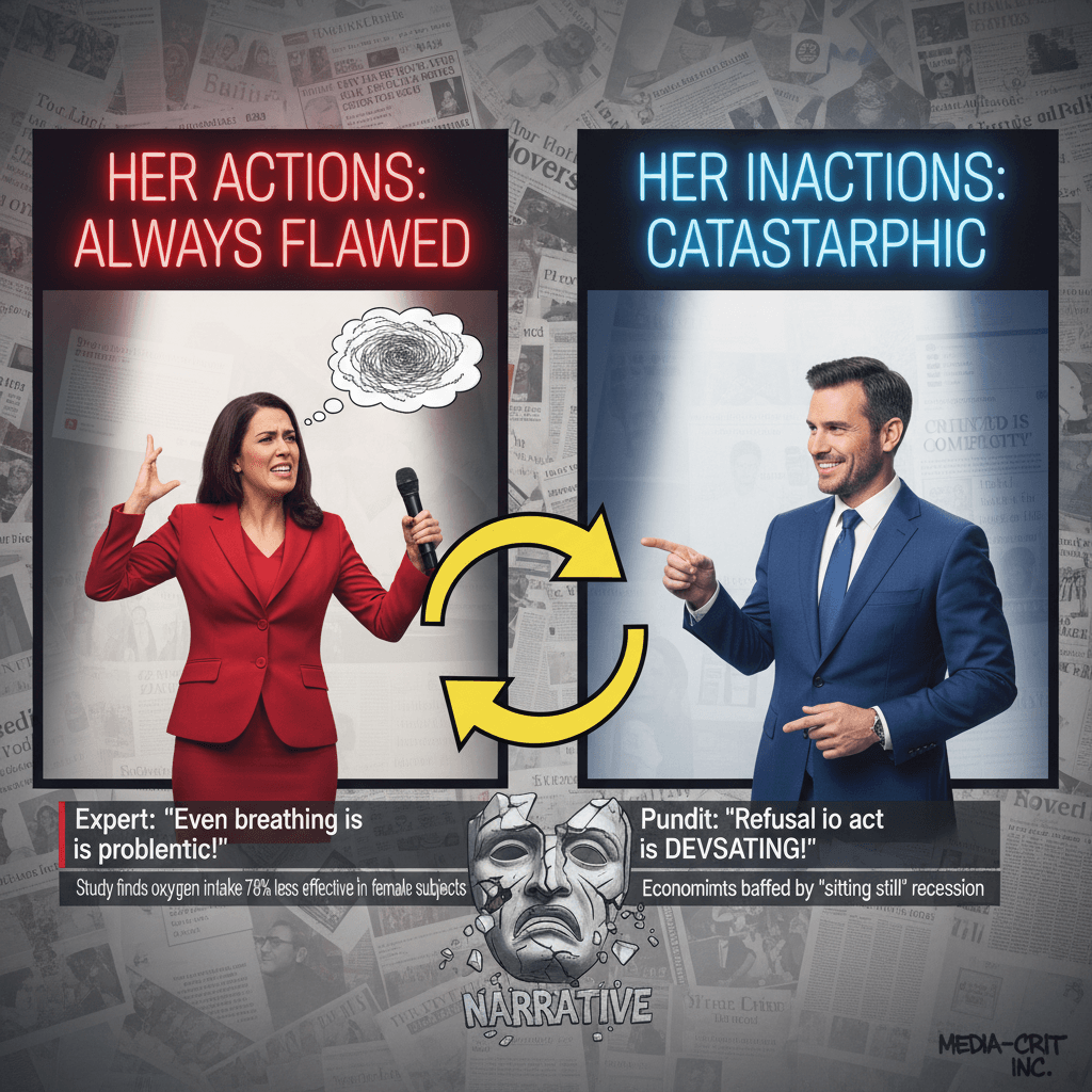 No matter what she does, it's wrong: a tragedy in contradictions