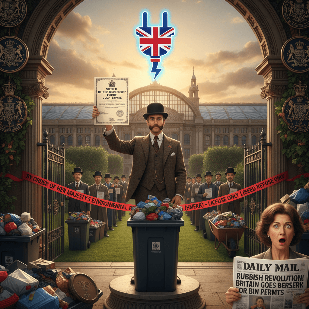 Council: you need a LICENCE to have garbage. Peak Britain energy.