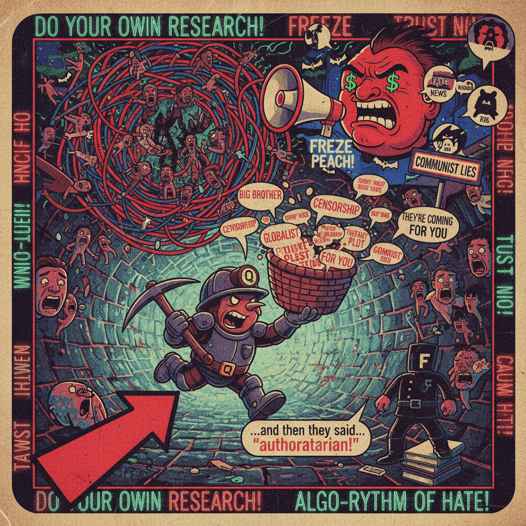 Quote-mining speedrun: turn nuance into fascist allegations