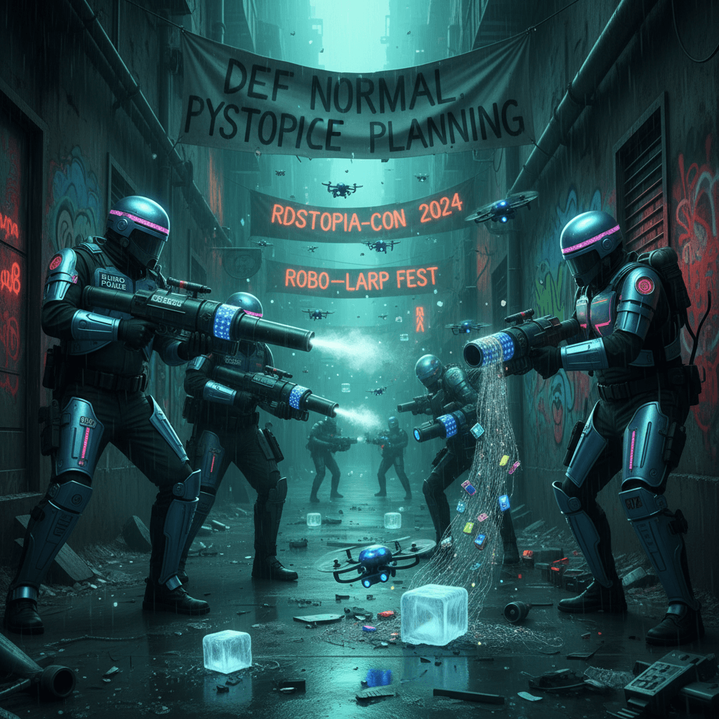 EU invents RoboFreezer guns to stop pocket AI drones; definitely normal police planning