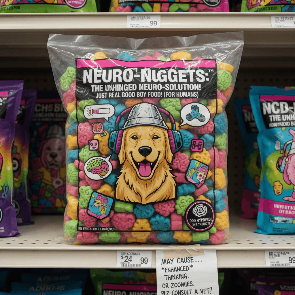 autism kibble: the neurodivergent meal solution that's just dog food