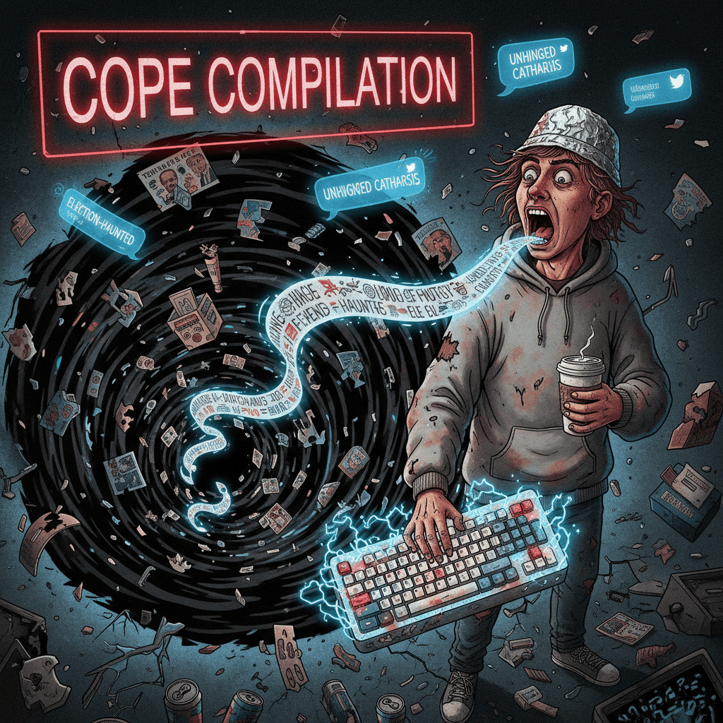 guy screams list into void, calls it political analysis