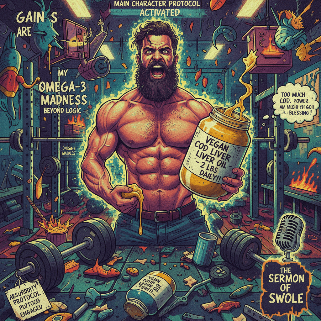 The Kanye of steroids realizes eating 2 lbs of vegan cod liver oil daily is extreme