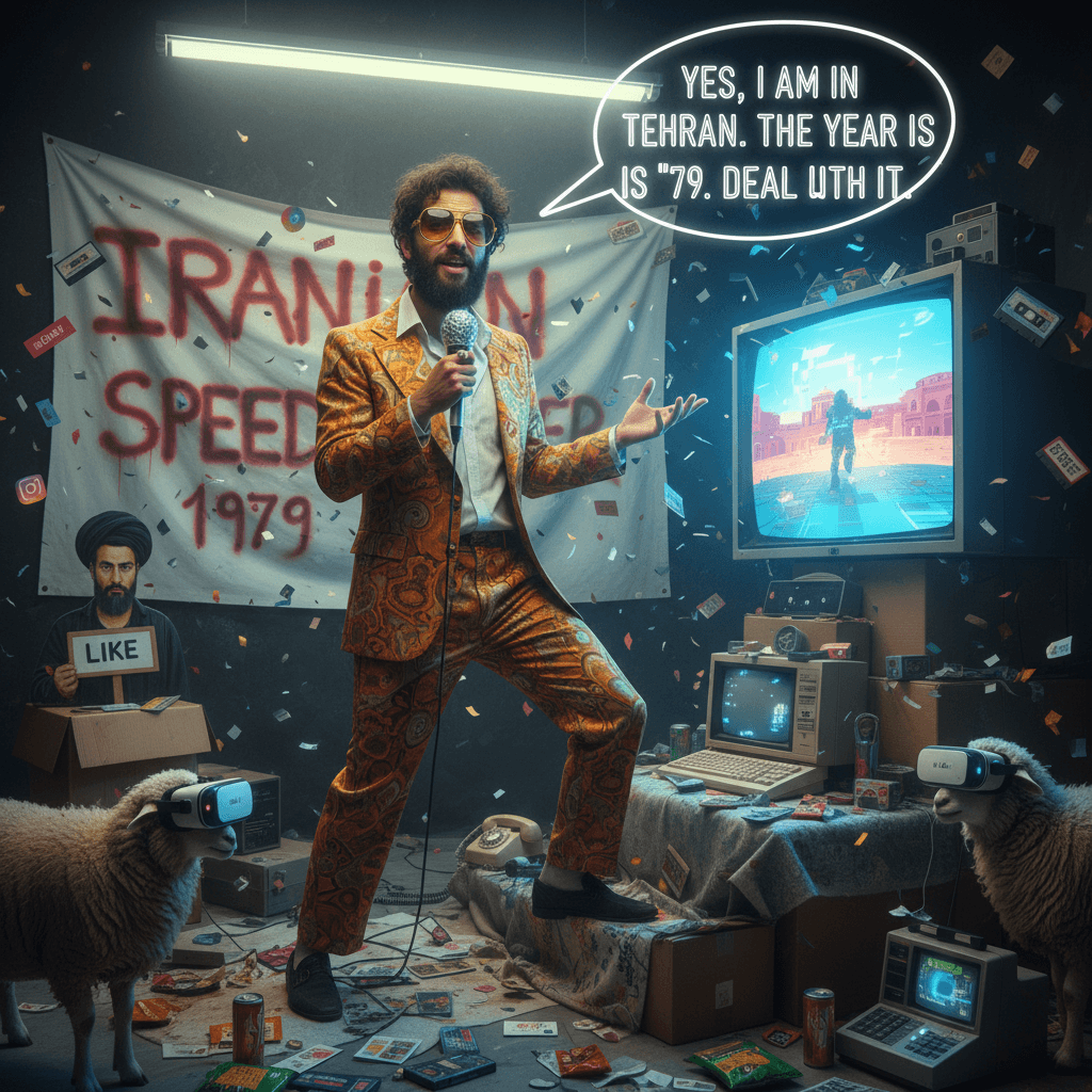 guy confidently declares he's living in 1979 iran, actually just online