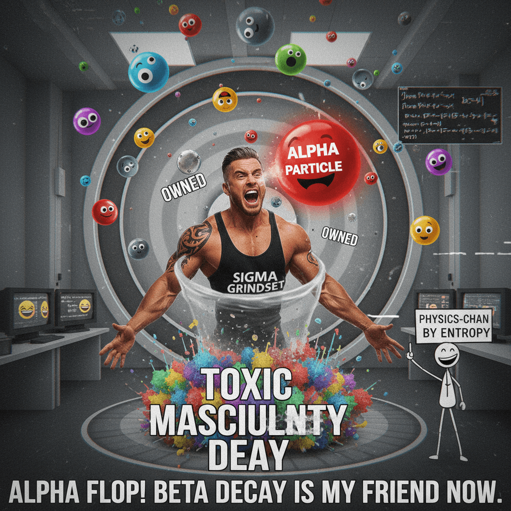 Alpha males get dunked on by basic particle physics