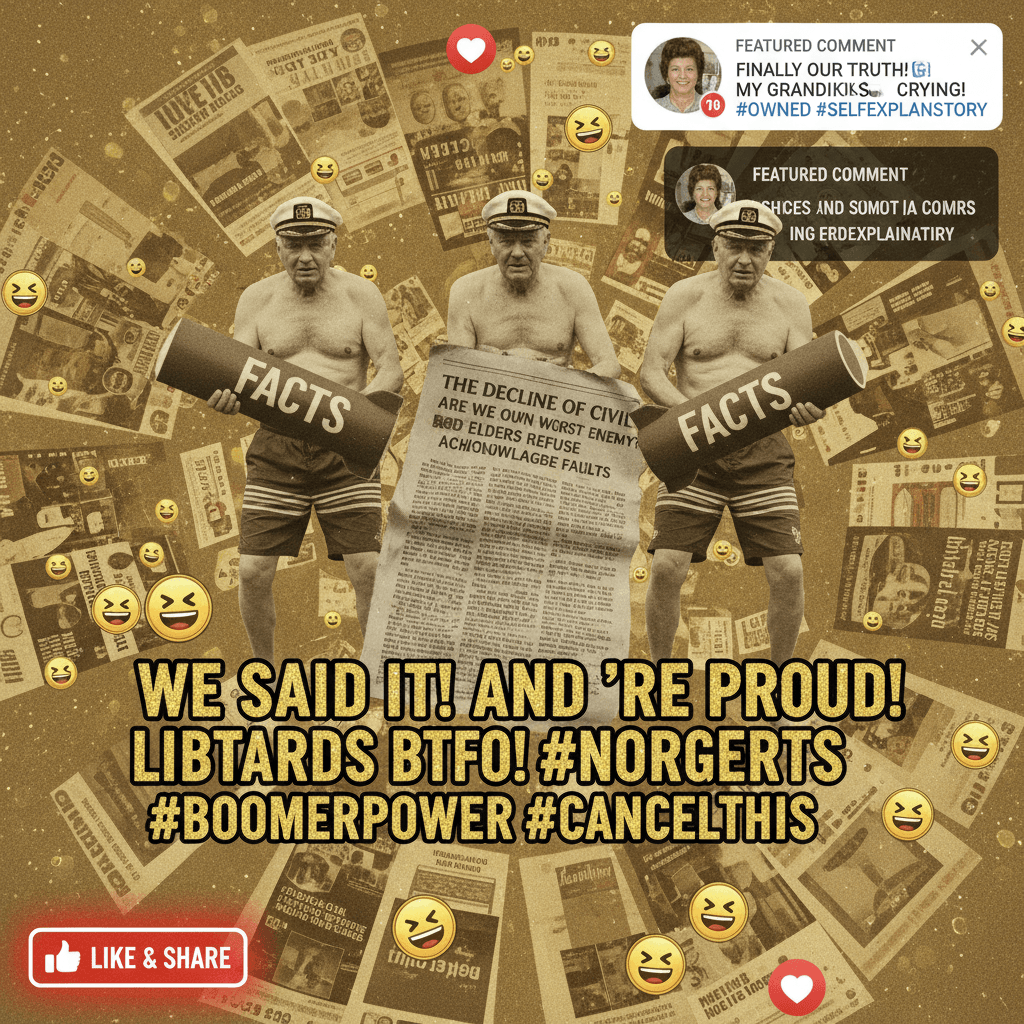 Boomers torpedo think-piece by admitting the exact thing article warns against