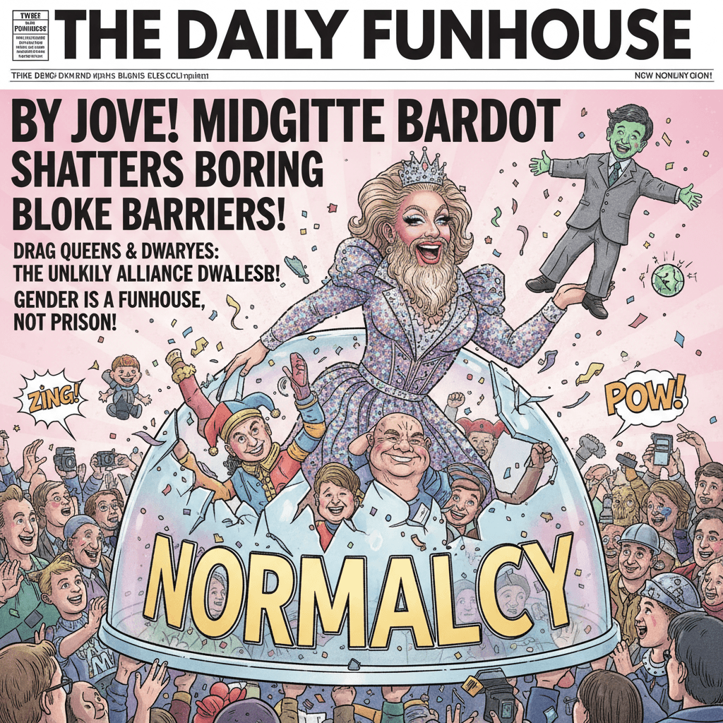 Midgitte Bardot: normalcy's kryptonite is dwarfism + drag