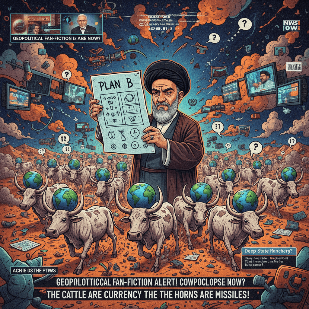 Ayatollah's Plan B and cattle stampedes: a geopolitical thriller nobody asked for
