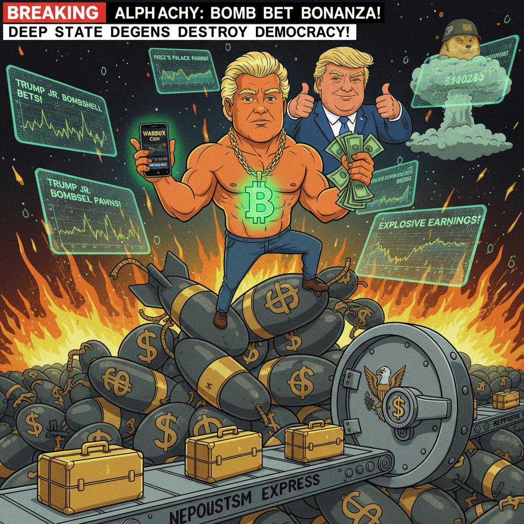 son of president profits from betting on bombs he probably knew about