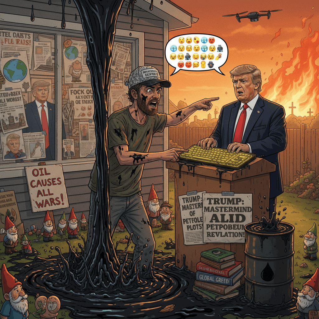 Ryan discovers oil, immediately blames Trump for every war ever