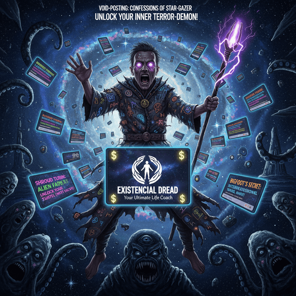 STARE DEEP into the void, unlock your fear (sponsored by existential dread)