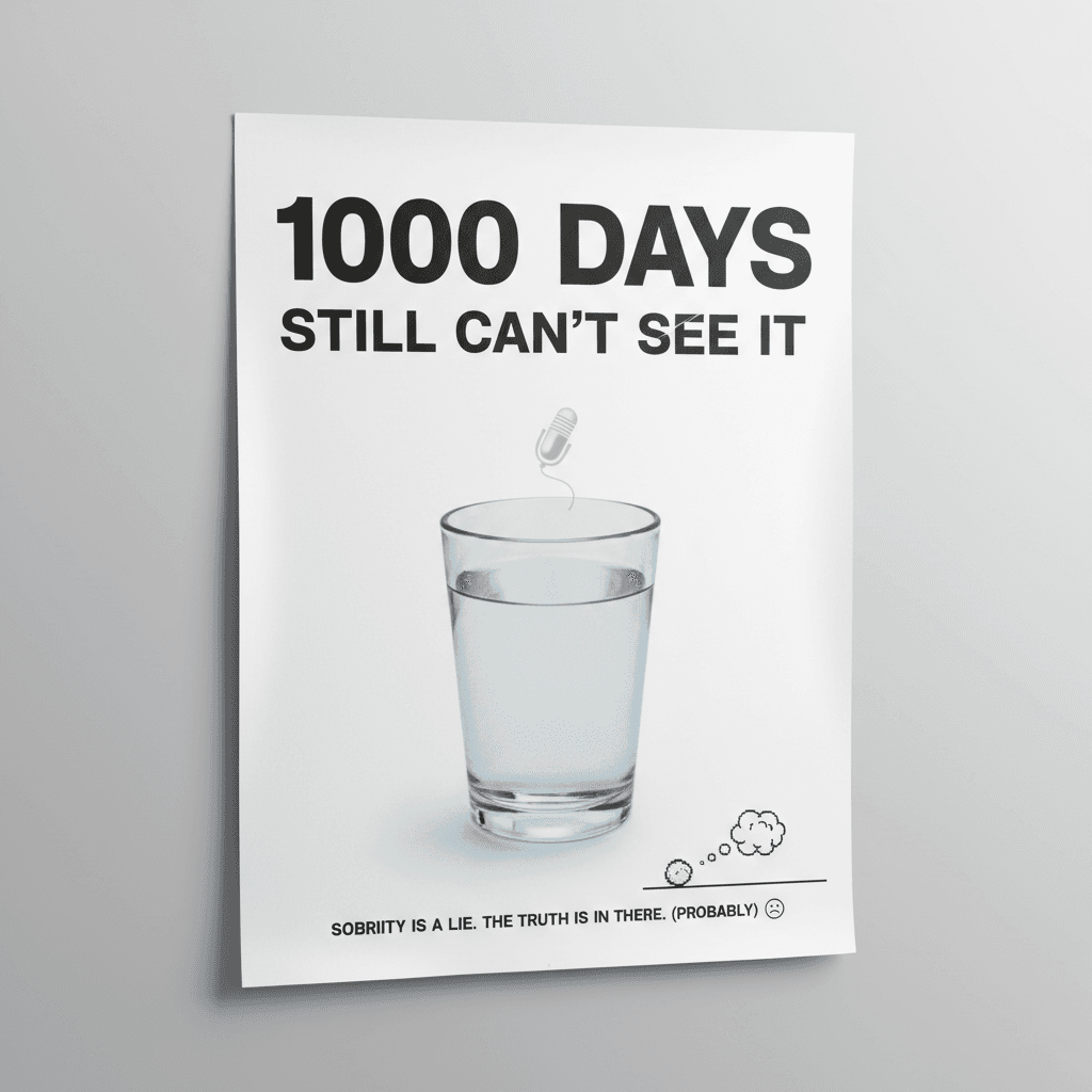 1000 days sober, still can't handle the truth being invisible