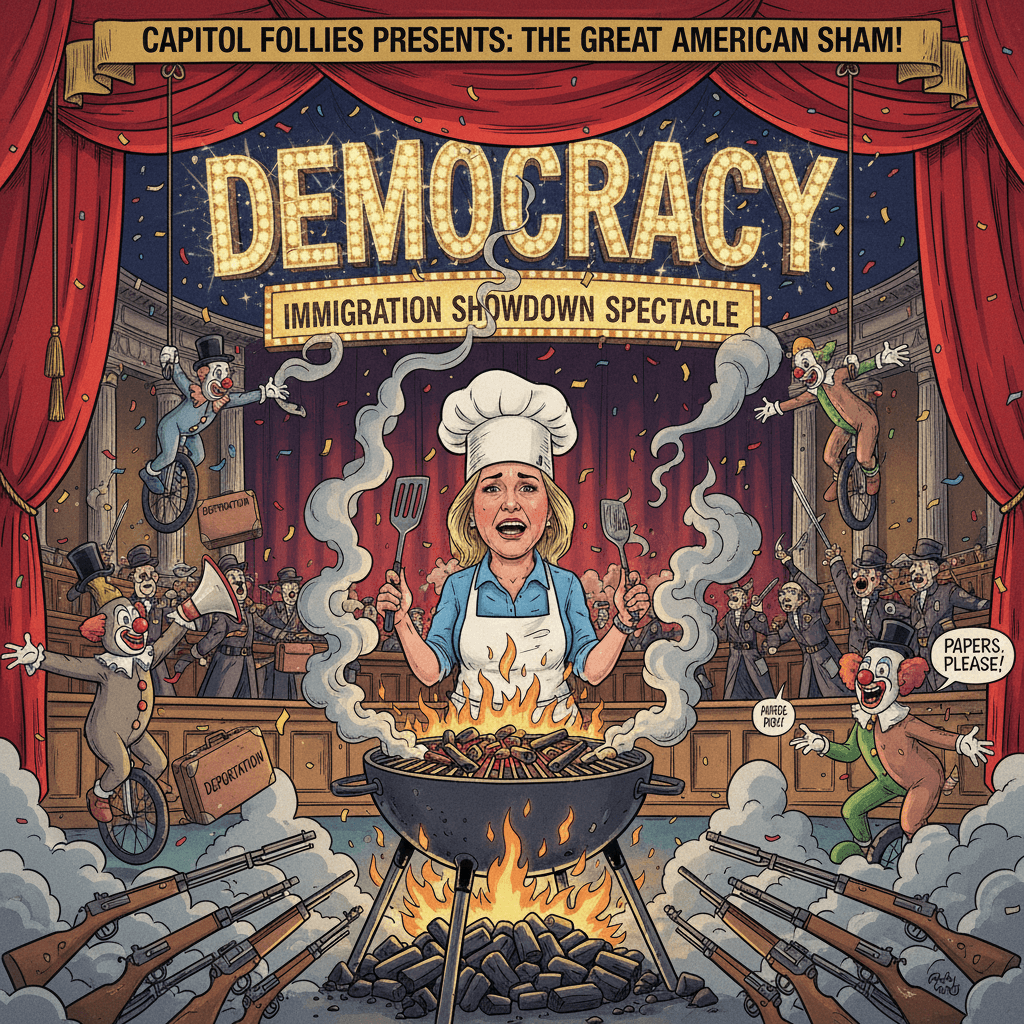 Noem gets grilled, veterans weaponized, democracy slightly theatrical