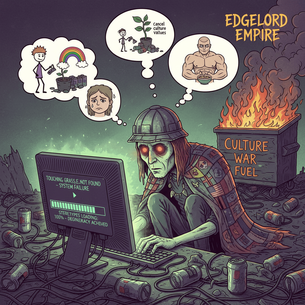 touching grass not found, stereotypes loaded to max