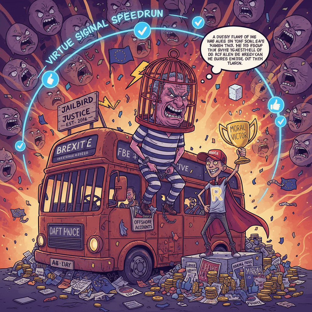 Corrupt politician arrested, redditor achieves moral superiority