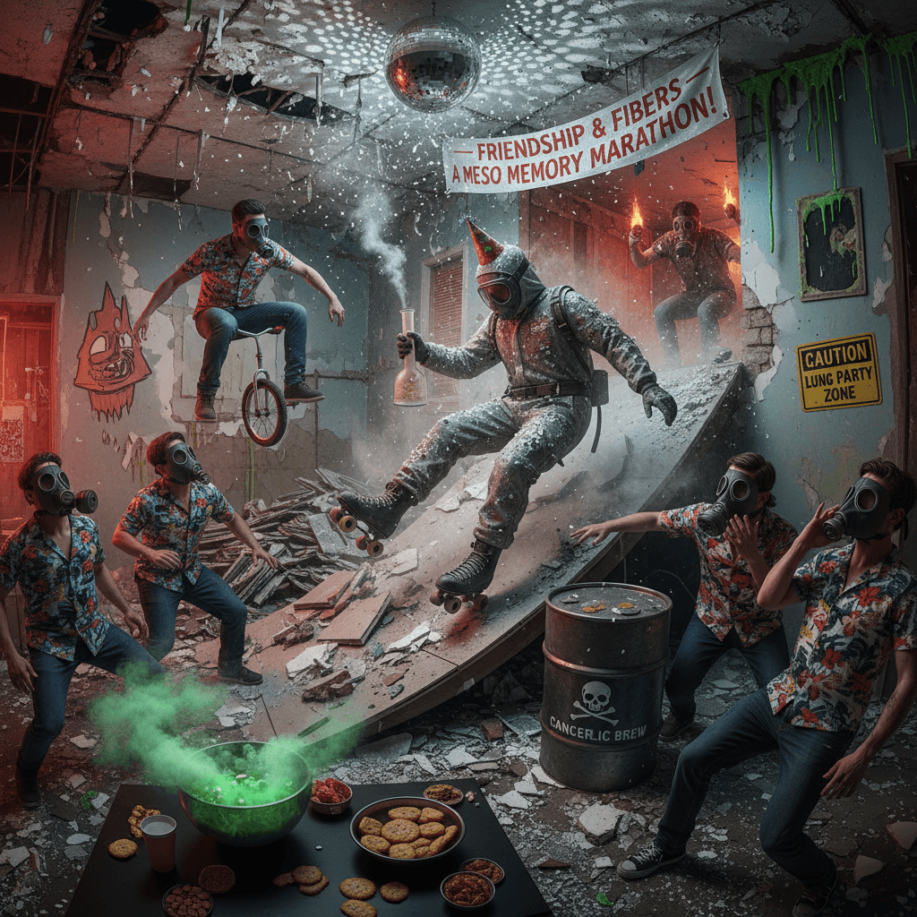 Friend speedran mesothelioma at a house party