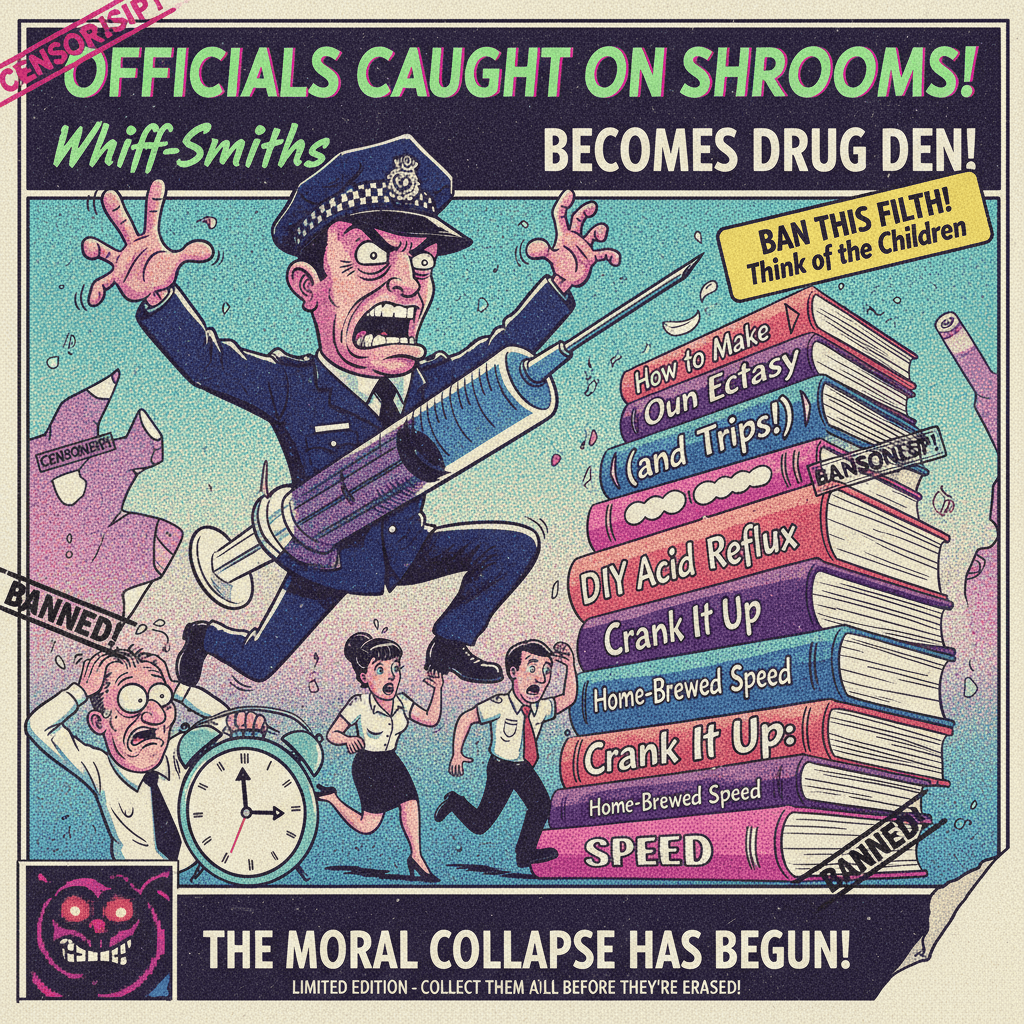 90s tabloid panic: Magazine sells drug guides at WHSmith, authorities LOSE IT