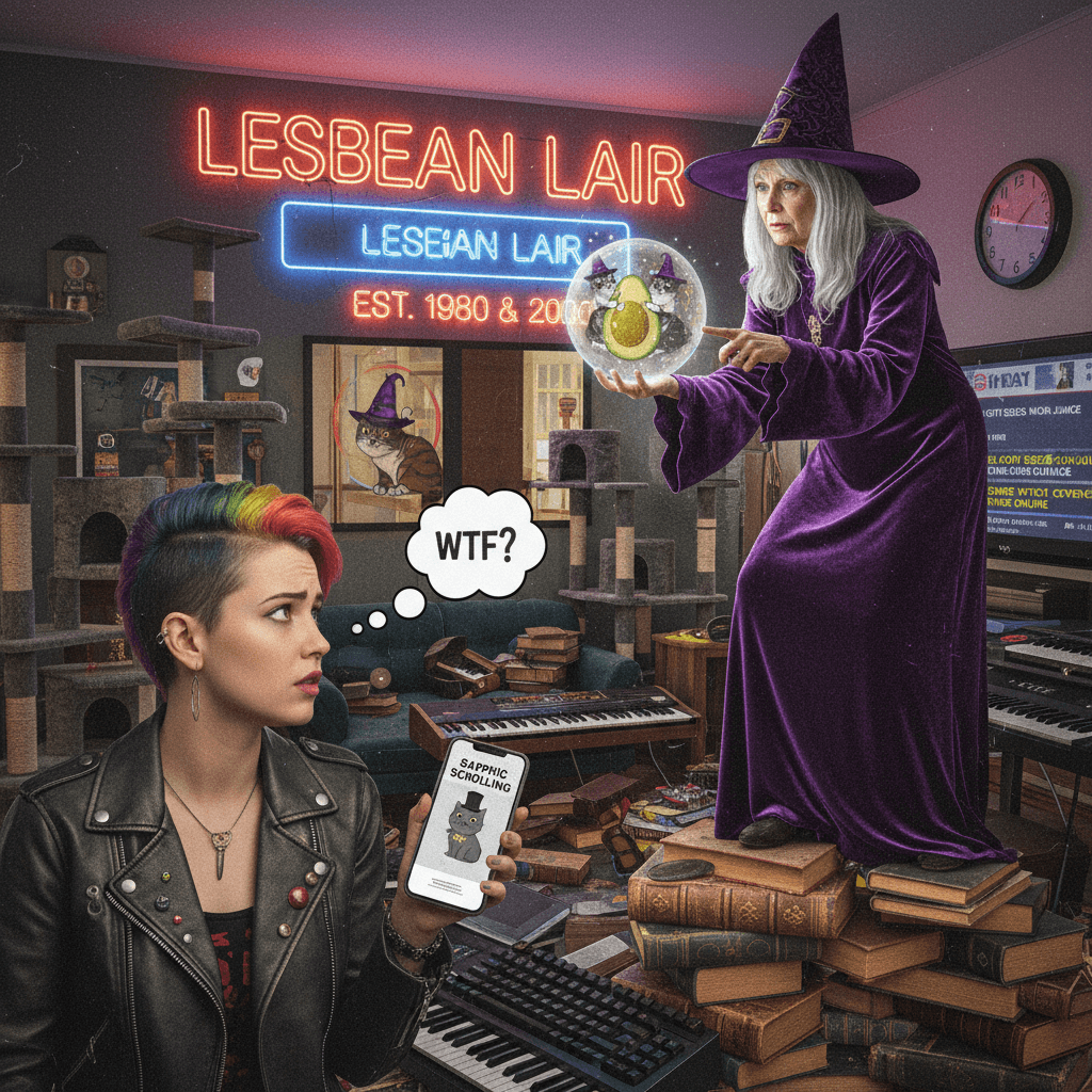 local lesbian has questionable life goals, more at 11