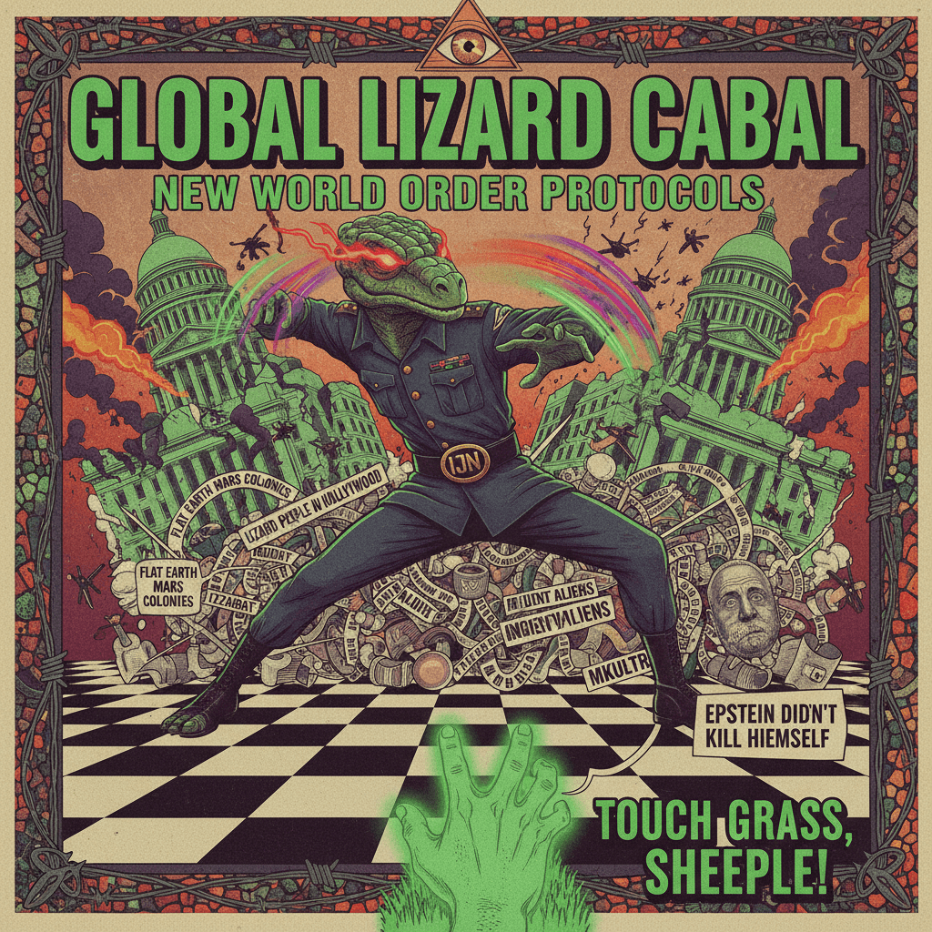 Reptilian reflexes + martial law fever dream = unhinged masterpiece