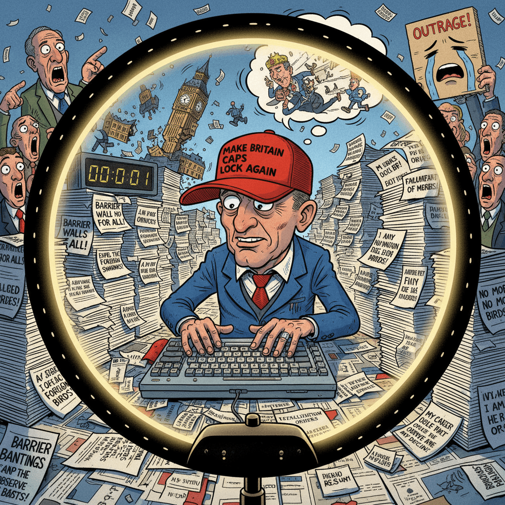 MP discovers caps lock and collective nouns, accidentally writes own career obituary