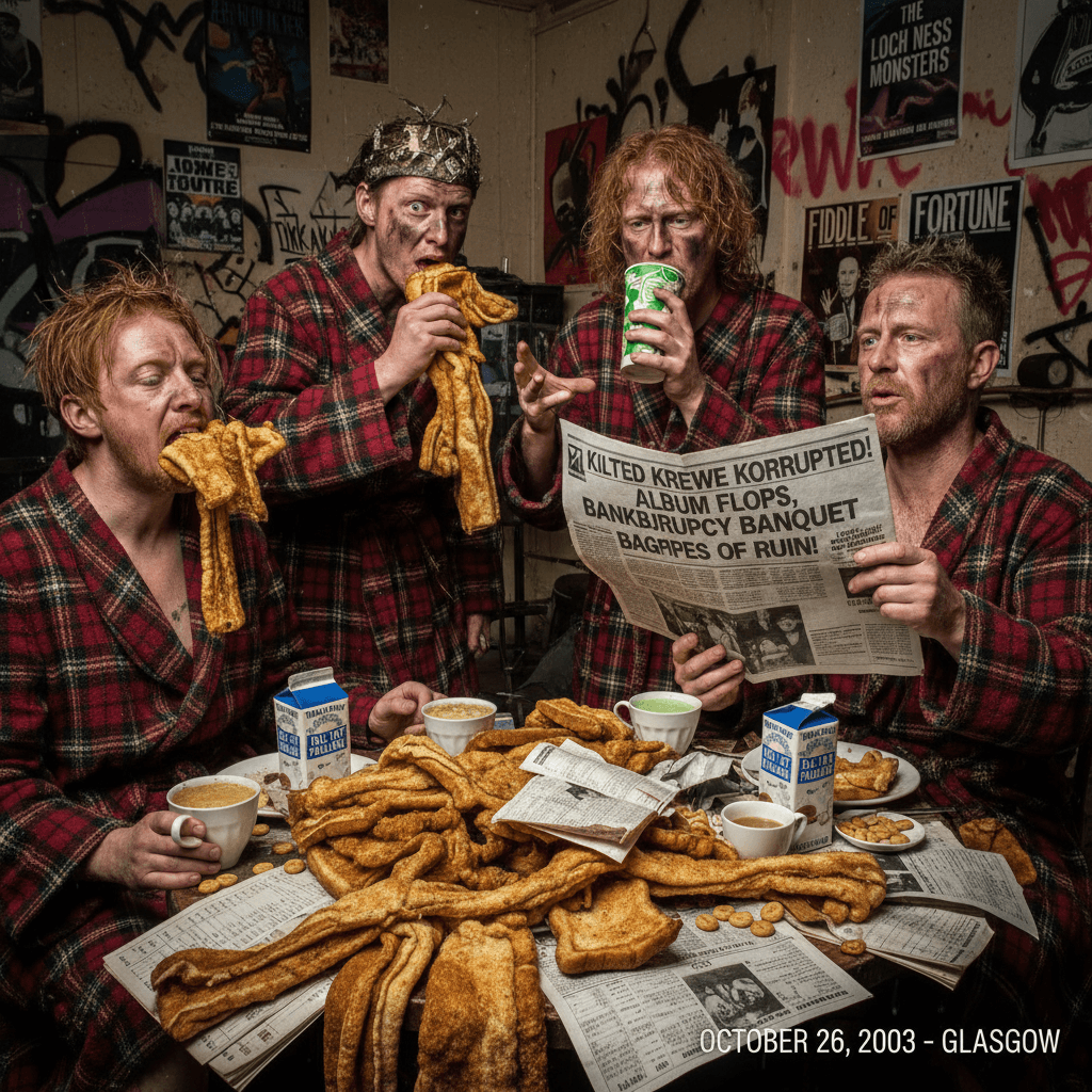Scottish band serves robes and financial ruin for breakfast