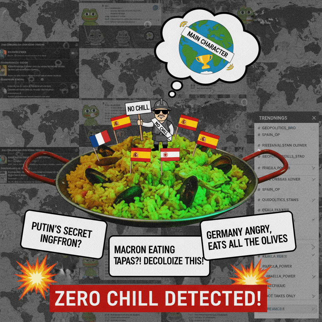 Spain take meets geopolitical fever dream, zero chill detected