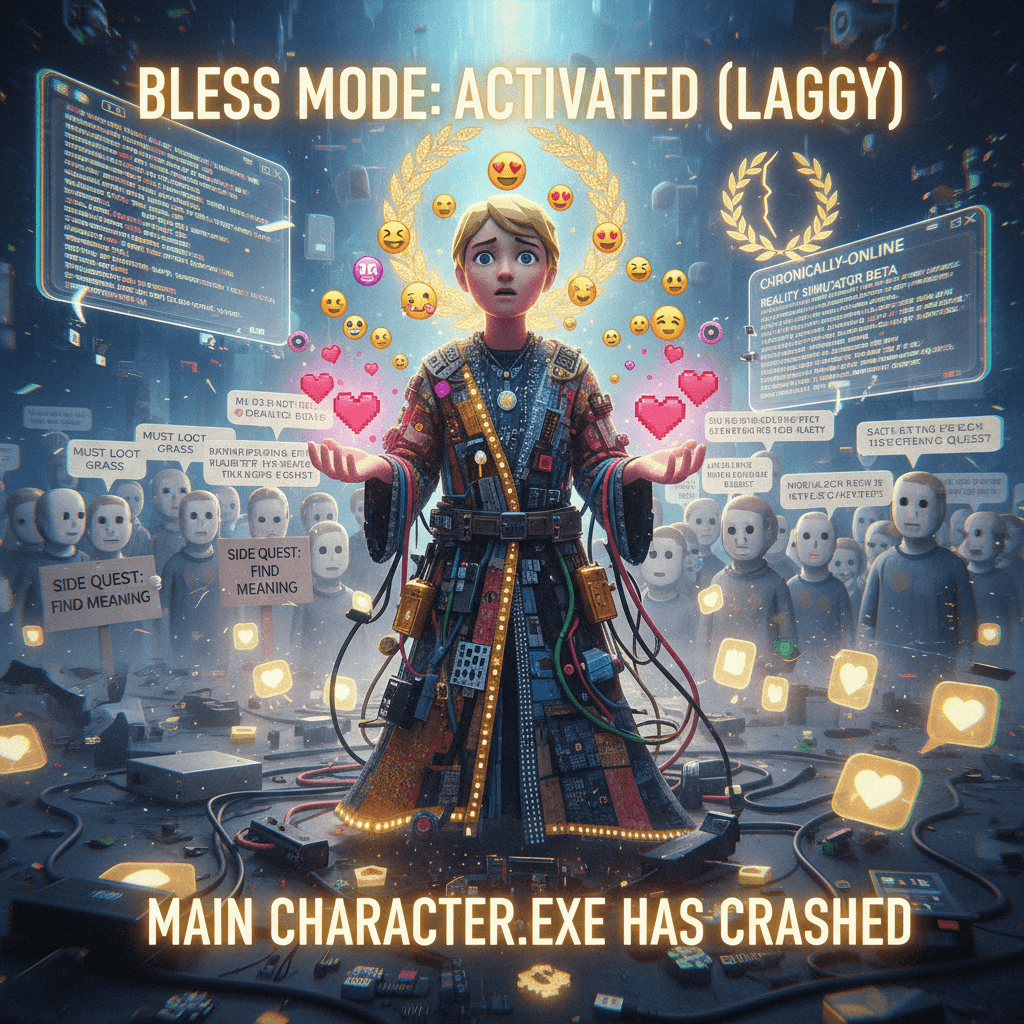 incoherent blessing energy meets existential npc crisis