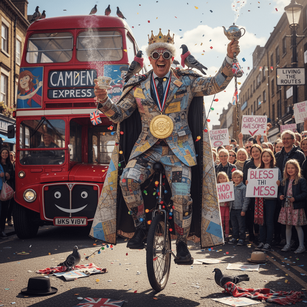Peak eccentric energy: man becomes Camden transit legend