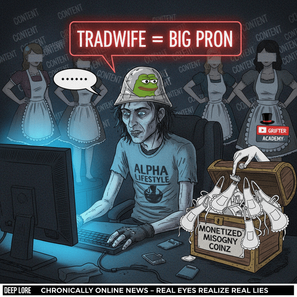 tradwife content is basically porn but with more aprons, says guy online
