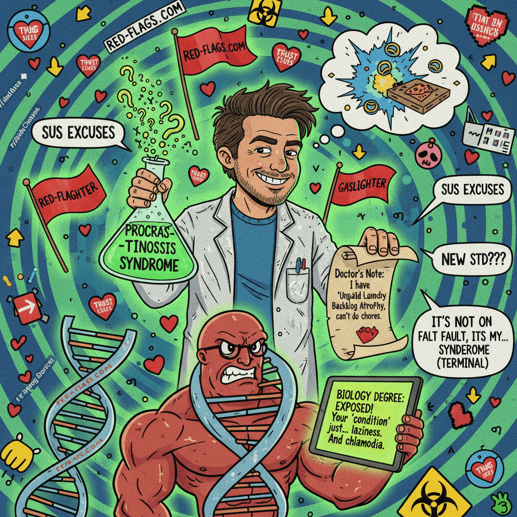 Man invents medical condition to avoid accountability, gets caught by biology degree