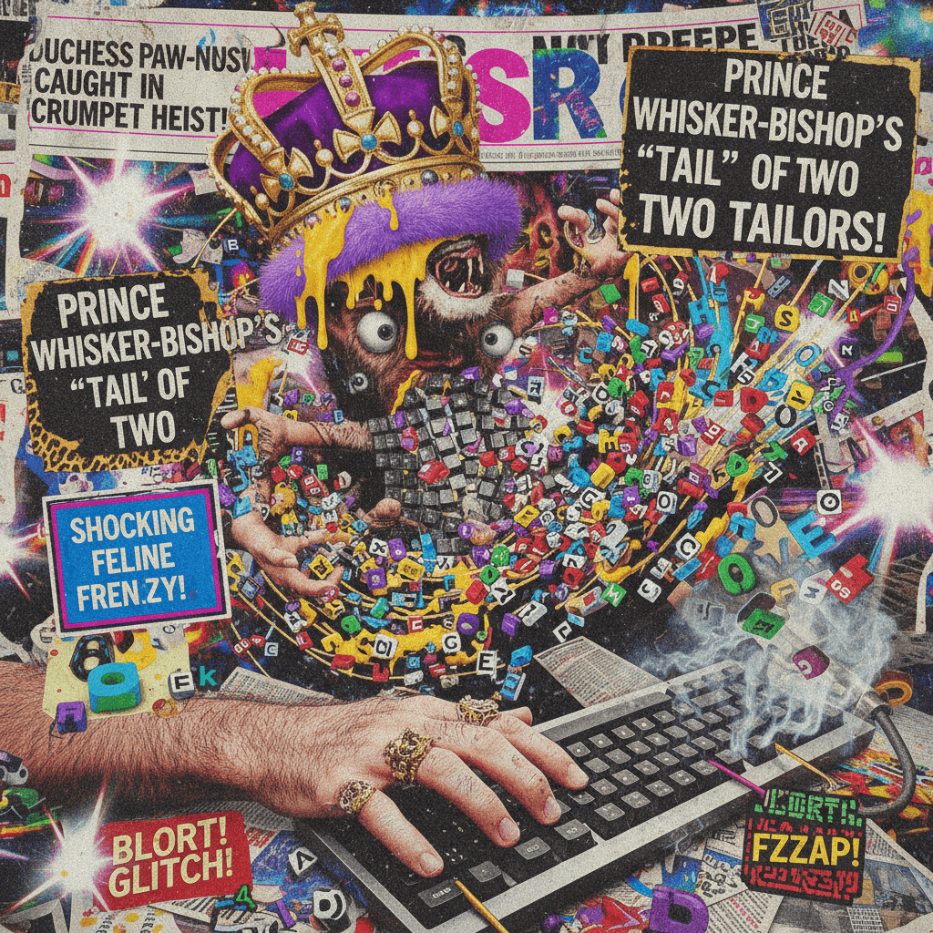 furry royal scandal reported by a keyboard having a stroke