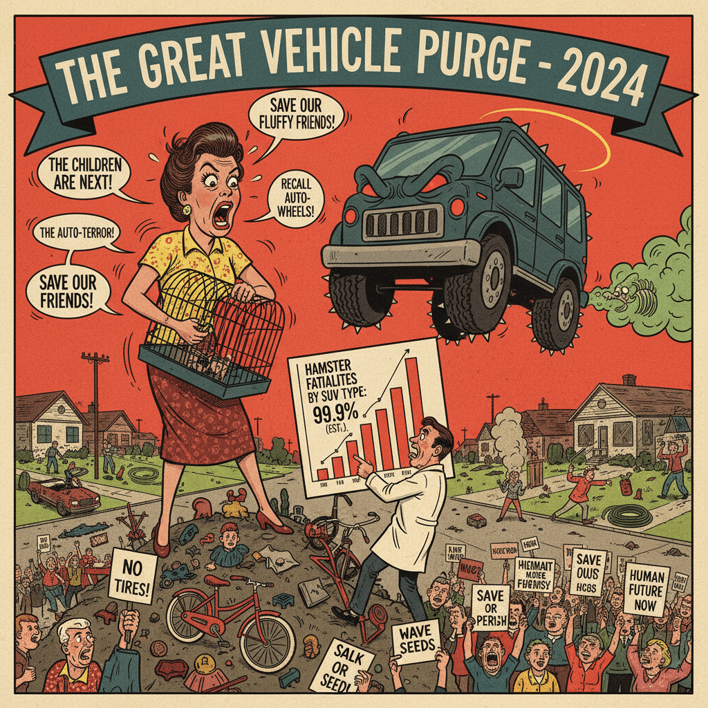SUVs killed my hamster (probably) - ban vehicles 2024
