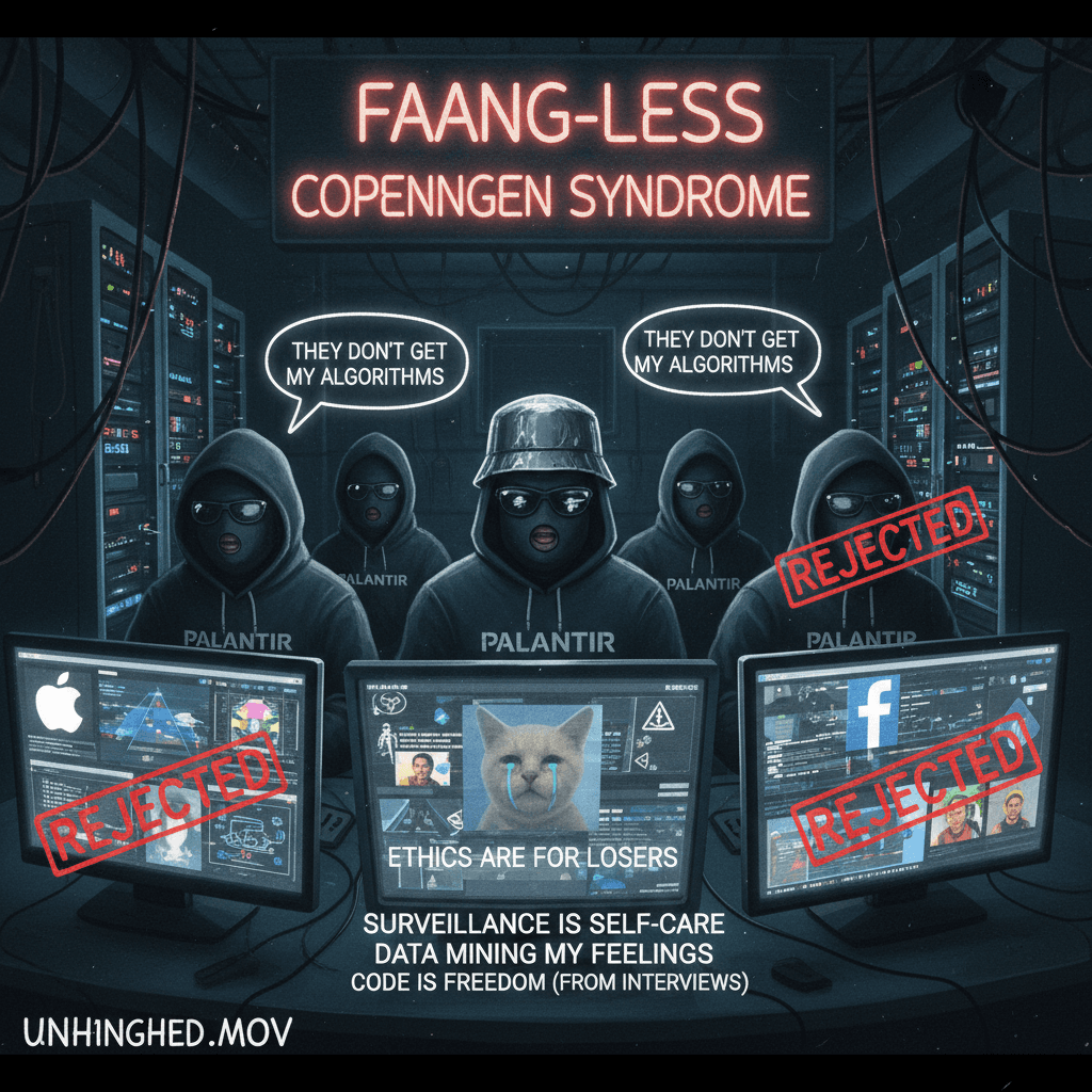 Palantir workers suffering from FAANG rejection, not ethics