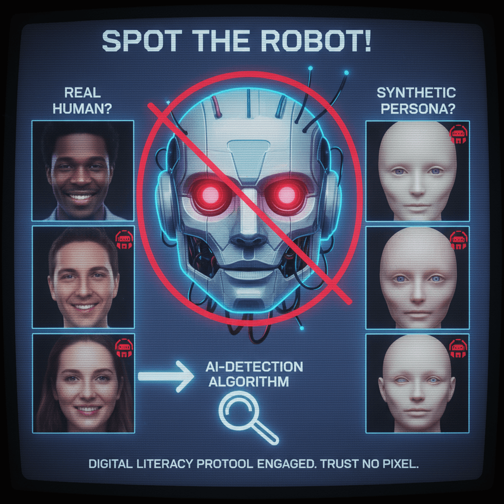 spot the robot: a guide to recognizing faces that don't exist