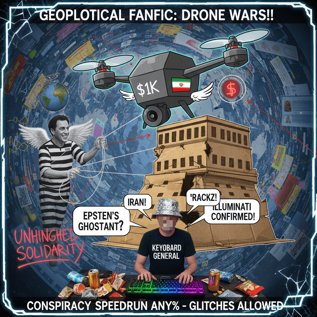 Iran defeated Israel with a $1k drone; also Epstein somehow involved