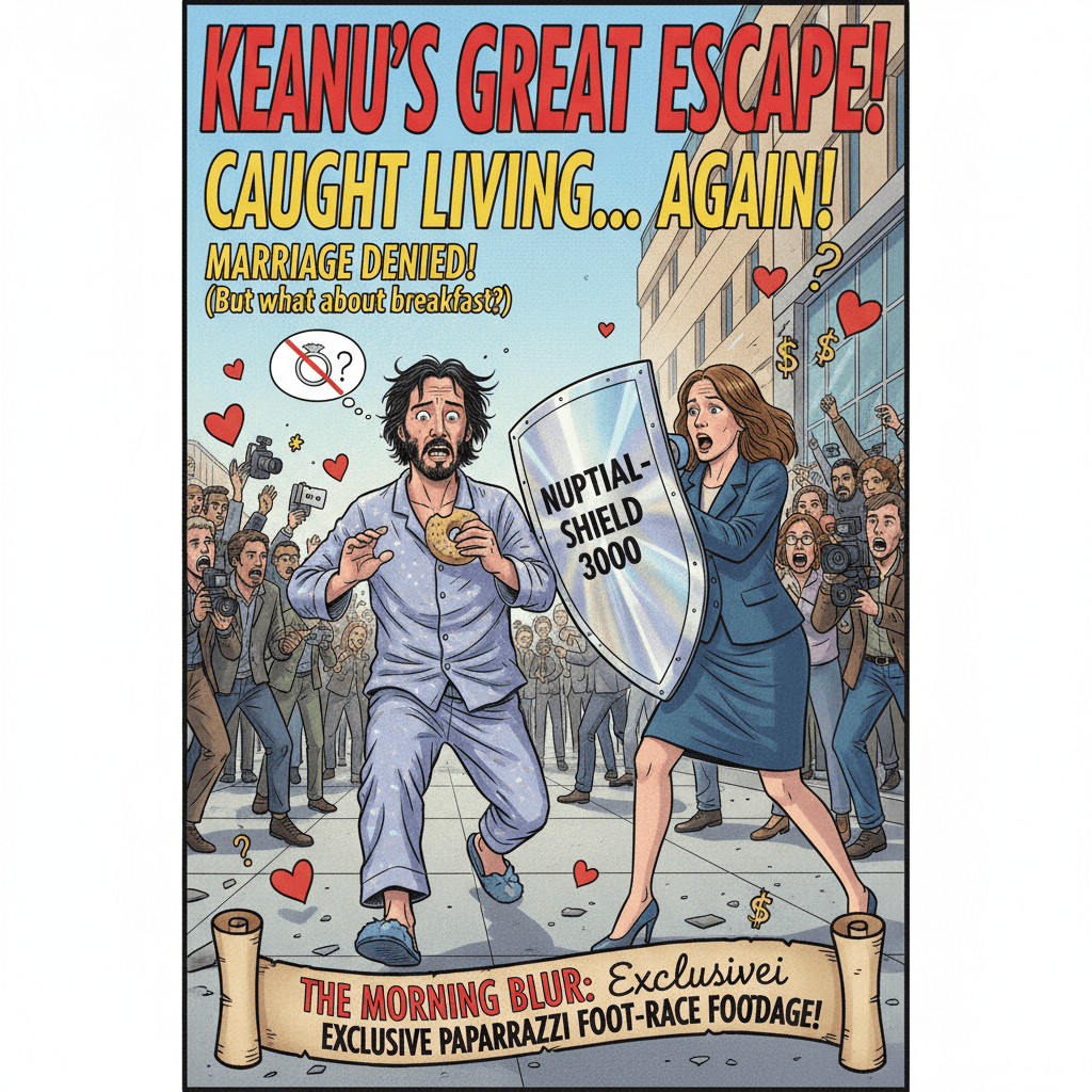 Keanu denies marriage, immediately caught existing in public (scandal!)