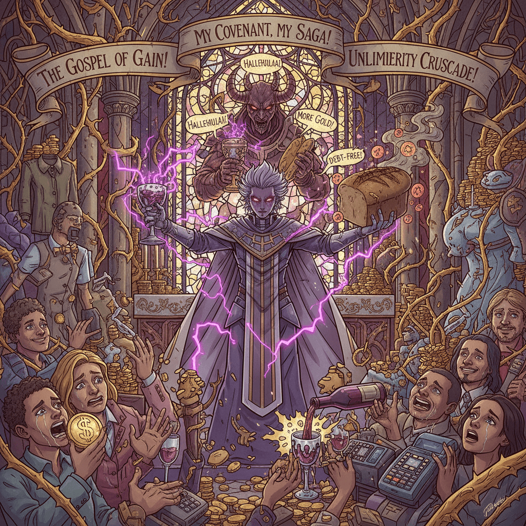 When your communion covenant is more anime villain arc than biblical