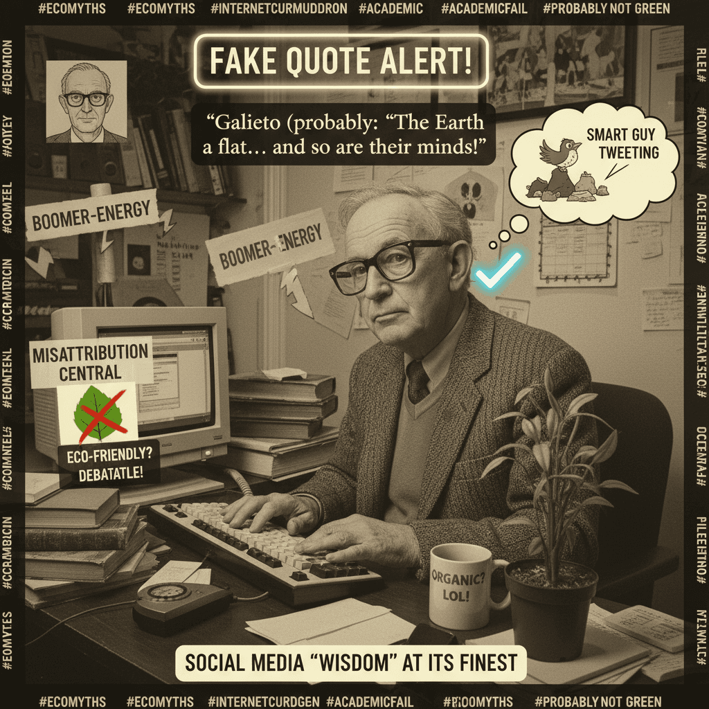 Eco-posting about idiots while probably not actually being Eco